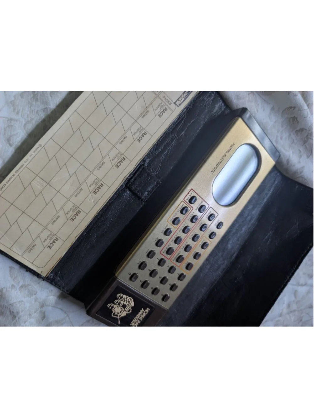Vintage Mattel Electronics Gold & Brown Horse Race Analyzer